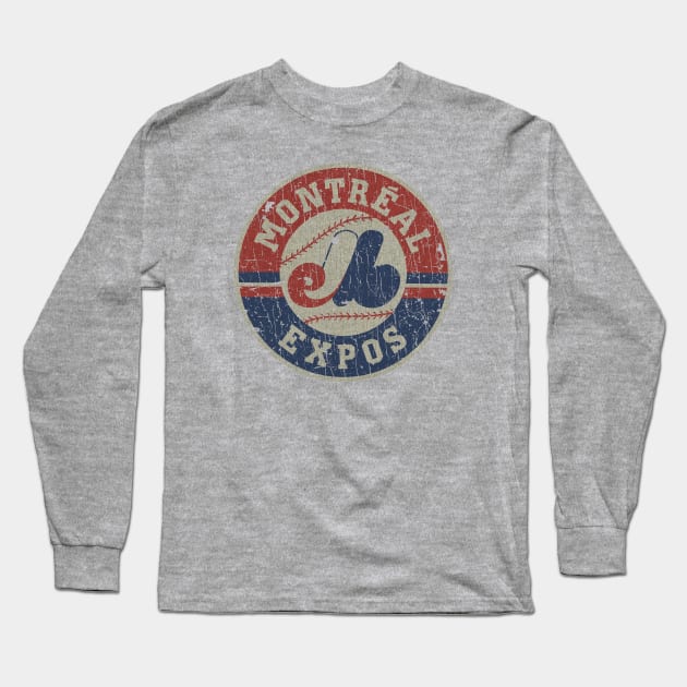 MONTREAL EXPOS 80S -  RETRO STYLE Long Sleeve T-Shirt by lekhartimah